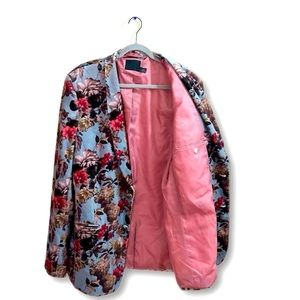 ASOS Mens L Velour Dress jacket with silk lining 45” Tall XL